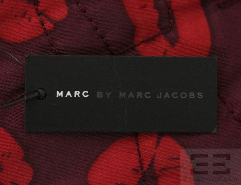 Marc by Marc Jacobs Maroon & Red Nylon Madder Carmine Laptop Bag NEW 
