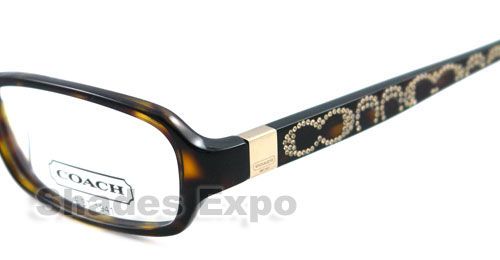 NEW COACH EYEGLASSES TWILA CC 849 TORTOISE RX TORTOISE  