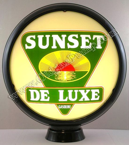 SUNSET DELUXE LTD EDITION 15 GAS PUMP GLOBE LENSES  