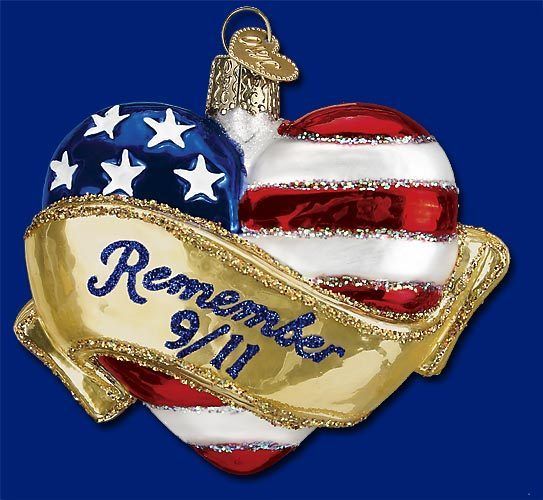 11 Remembrance Heart Old World Christmas Ornament  