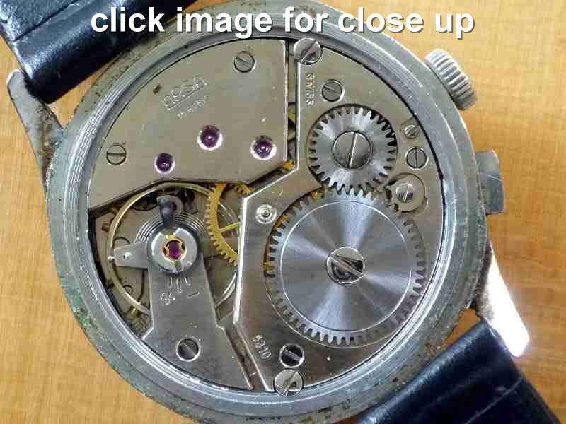 Mens Antique Watch Arsa Braille Watch for the Blind  