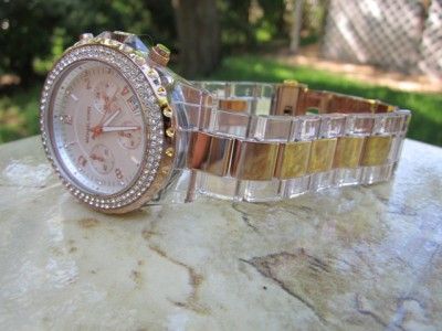   Kors Womens Madison Rose Gold Cronograph Watch MK5323 A37  