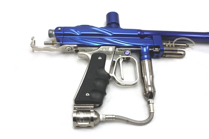 PAINTBALL WGP 2004 PROSTOCK AUTOCOCKER GLOSS BLUE / CHROME PARTS 