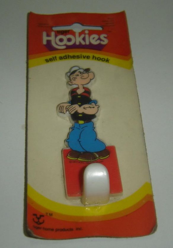 POPEYE THE SAILOR Self Adhesive hook vintage 1977 Holland KFC rare toy 