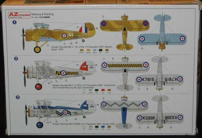 72 AZ Models GLOSTER GAUNTLET Mk.II Fighter *MINT*  