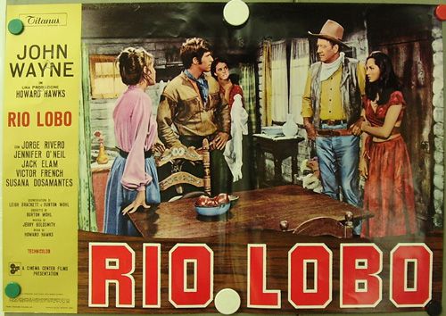 de63 RIO LOBO JOHN WAYNE 12 GREAT orig POSTER ITALY  