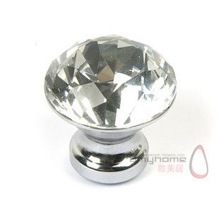 K9 Top Quality Cabinet Crystal Knob Pull Handle New inPolished Chrome 