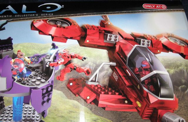 Mega Bloks 96867 Halo Red UNSC Hornet Attack Target Exc  