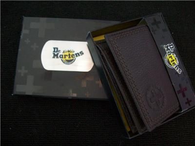 Dr.Martens Lfold Wallet Brown Zip Pocket Leather L Fold  