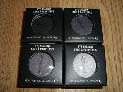 MAC EYE SHADOW SET RONDELLE CARBON WAFT GENTLE FUME NIB  