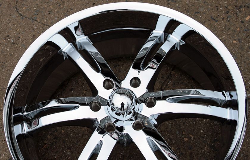 AKUZA DOMINION 701 20 CHROME RIMS WHEELS SILVERADO DENALI 07 up 