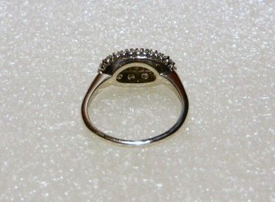 14K WG VINTAGE DIAMOND PRINCESS RING   SIZE 8   LB1804  