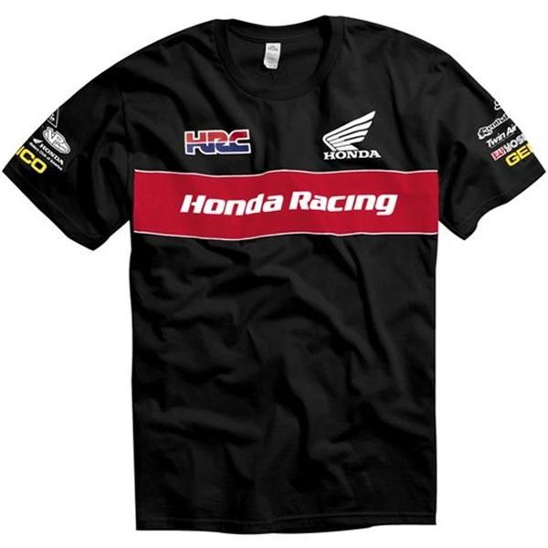  fox racing honda team men s t shirt black 100 % 