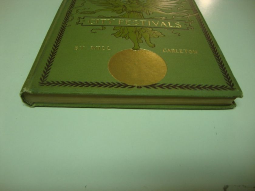   Will Carleton 1893 Farm & City Series Poetry Decorative Cover  