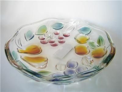   by Mikasa Crystal Glass Salad Plates Vegetable Fruit Round 7  