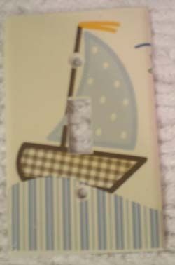 Crib Switchplate madew/ Koala Baby Hampton Sailboats  