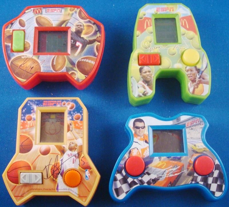 MCDONALDS ESPN SPORTS ELECTRONIC HANDHELD LOT x4 GAME O  