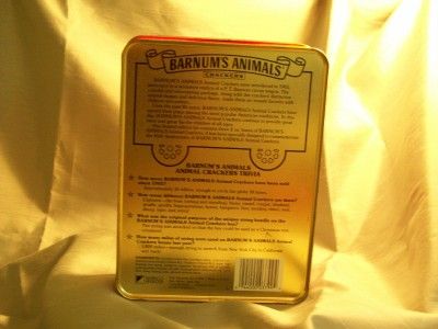 Vintage 1987 Nabisco Barnums Animal Crackers 85th Anniversary Metal 