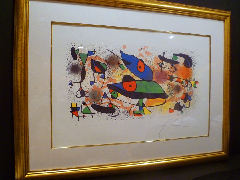 MIRO LARGE COLOR LITHOGRAPH  SCULPTURES   