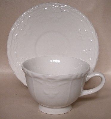 TABLETOPS UNLIMITED china VERSAILLES Cup & Saucer Set  