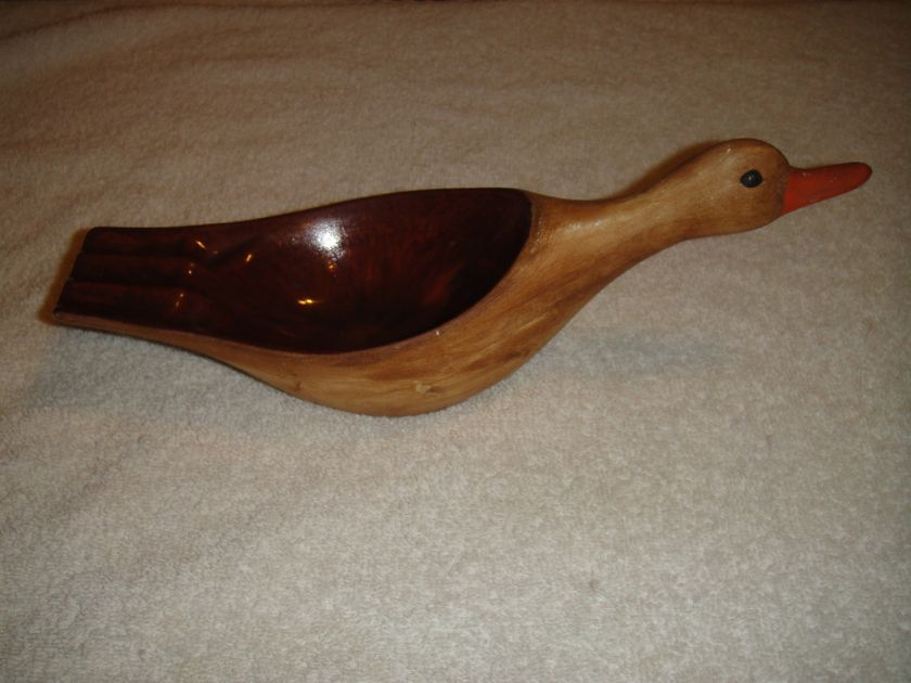 Vintage Duck Ashtray Glazed Pottery Roslyn Savings Bank  