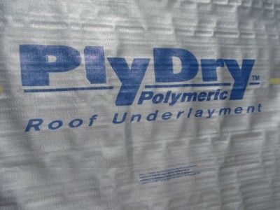 40 x 300 PlyDry Polymeric ROOF UNDERLAYMENT Roll NEW  