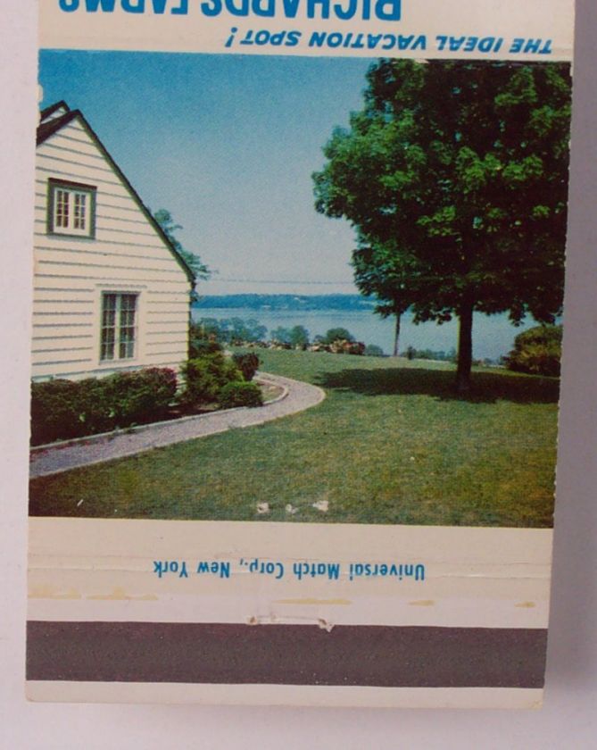 1950s Matchbook Richards Farms Photos Ulster Park NY MB  