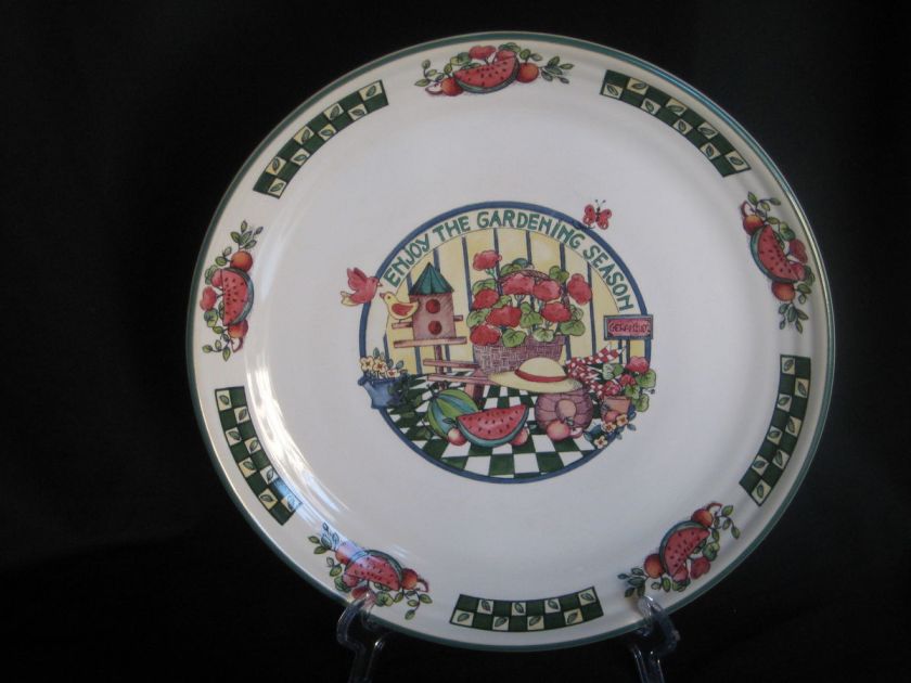 International Tableworks Gardening Season Dinner Plate  