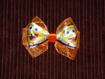 GIRL SPONGEBOB BOWS ~~ U PICK ~~ HAIR CLIP BARRETTES  