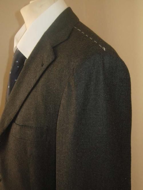 LA VERA SARTORIA NAPOLETANA SUIT GRAY 42 R(52 R )NWT   