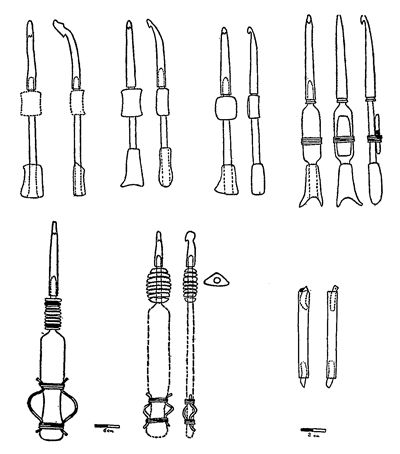 Suggested restorations of atlatl forms