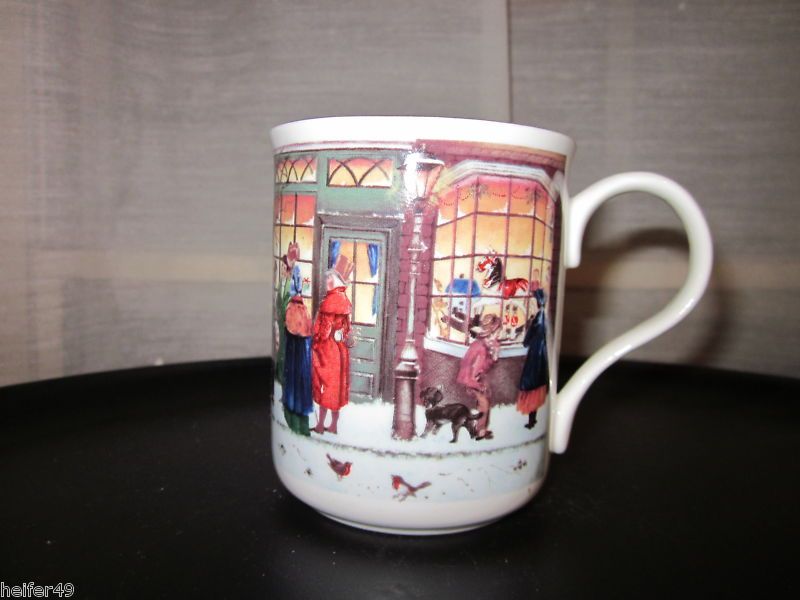 Crown Trent Bone China Christmas Scene Mug  