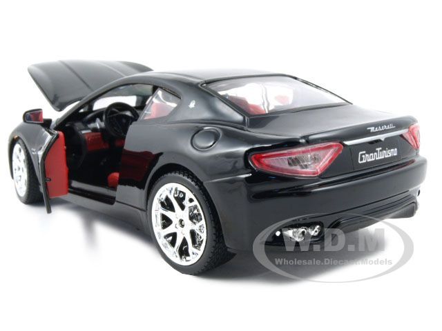 2008 MASERATI GRAN TURISMO BLACK 124 DIECAST MODEL CAR  