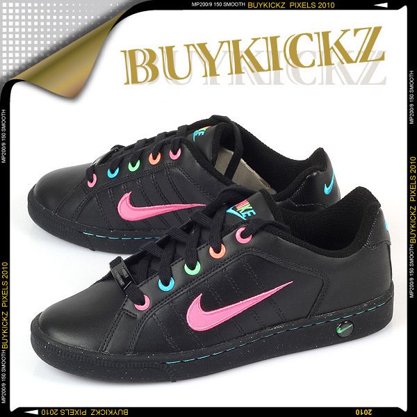 Repetirse Muy enojado Borrar Nike Court Tradition 2 Plus (GS) Black Pink Blue Casual on PopScreen