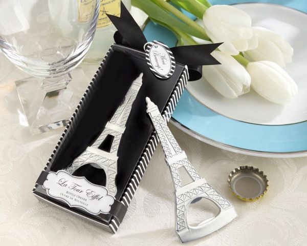 La Tour Eiffel Tower Chrome Bottle Opener Party Favor  