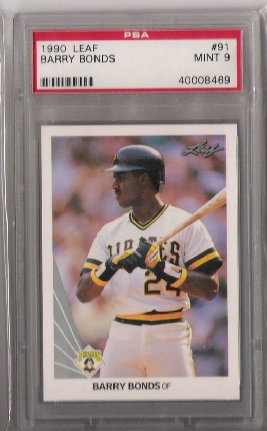 1990 Leaf #91 Barry Bonds PSA 9 MINT  