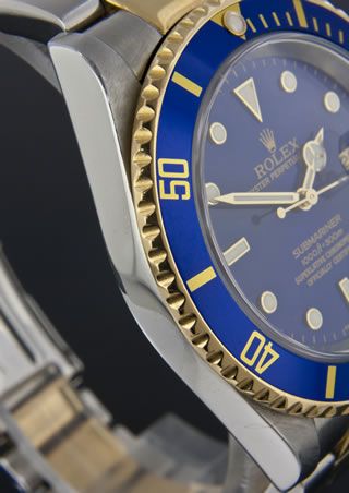   Submariner 16613 2003 Y Serial Blue Face 18k / Stainless Steel Watch