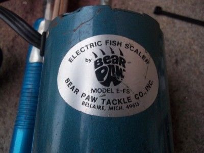 Bear Paw Electric Fish Scaler Excellent Condition, Great Tool For 