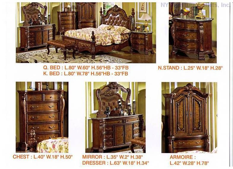 ROYAL Bedroom Set Classic Antique Design  