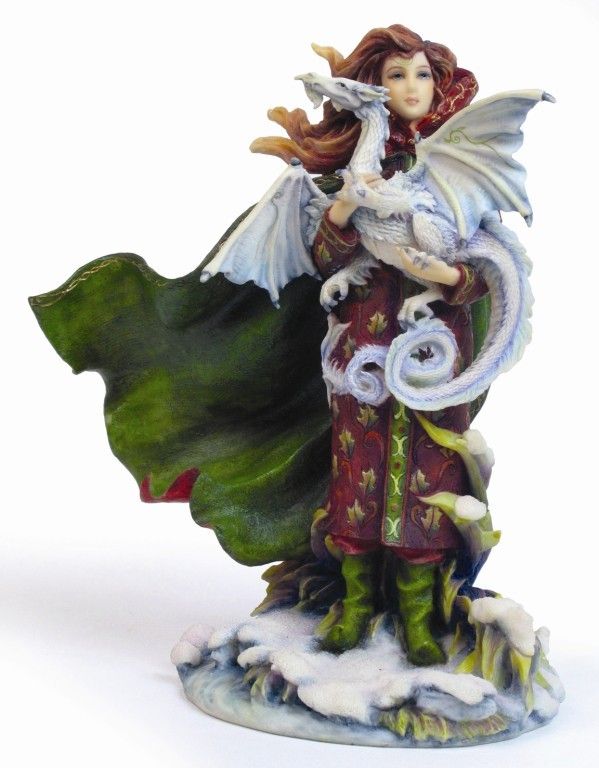 JODY BERGSMA FAIRY RELEASE DREAM DRAGON STATUE FIGURINE  