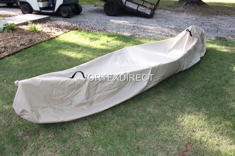 NEW HEAVY DUTY KAYAK/CANOE COVER UP TO 16 TAN/BEIGE  