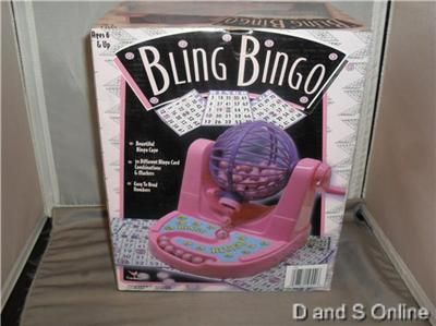 BLING BINGO CAGE SET PINK NIB 047754105513  