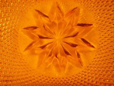 VINTAGE INDIANA GLASS TIARA AMBER PICKLE/RELISH TRAY  