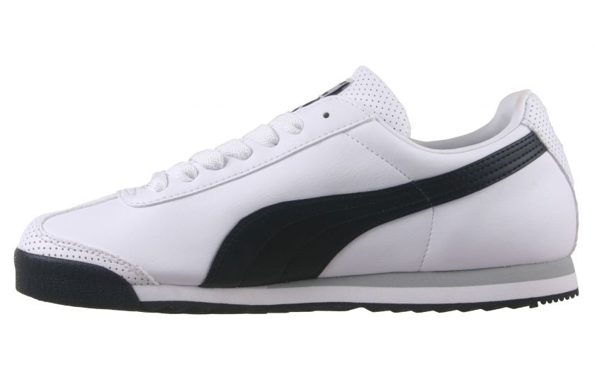 Puma Mens Shoes Roma PSO White Black Silver 353361 03  