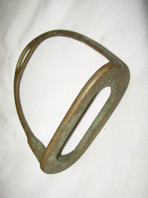 Vintage Solid Brass English Saddle Riding Stirrup  