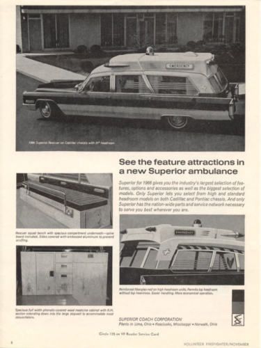 SUPERIOR AMBULANCE FOR 1966 AD  