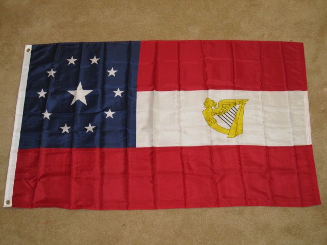 1ST CONFEDERATE IRISH BRIGADE FLAG IRELAND HARP F955  