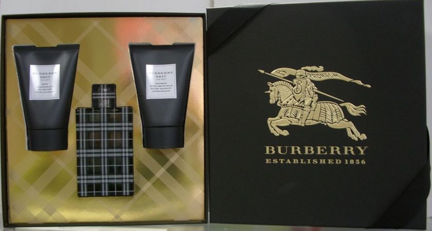 BURBERRY BRIT FOR MEN GIFT SET W/EAU DE TOILETTE SPRAY 100 ML  