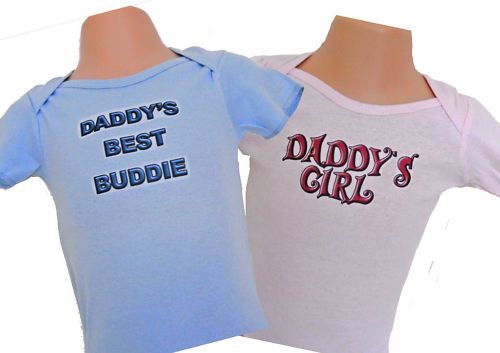 DADDYS GIRL /DADDYS BEST BUDDIE BABY T SHIRT /TOP NEW  