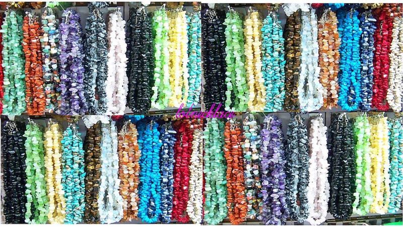 wholesale 100strds nature gemstone stone necklace new  